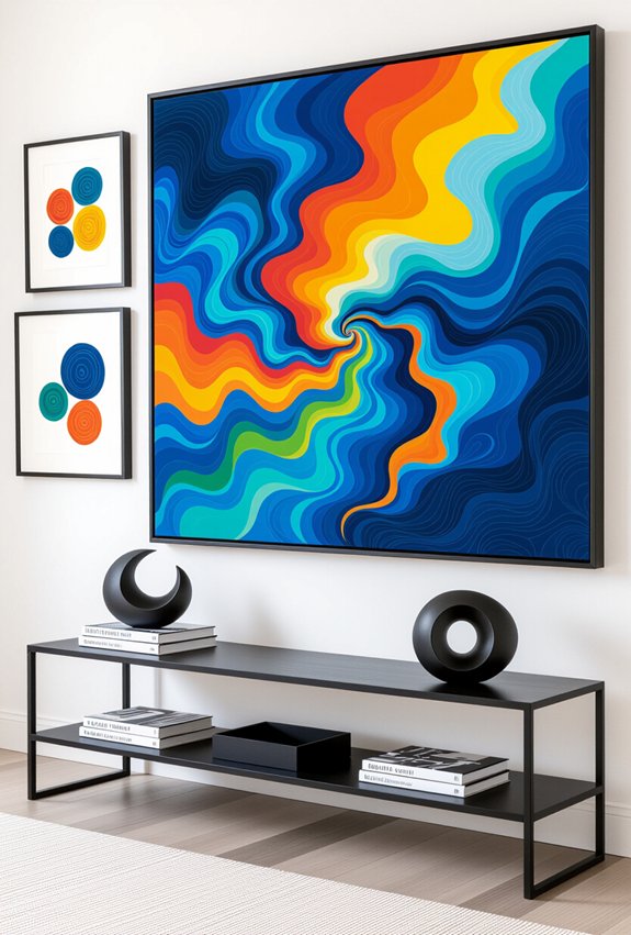 bold vibrant abstract art