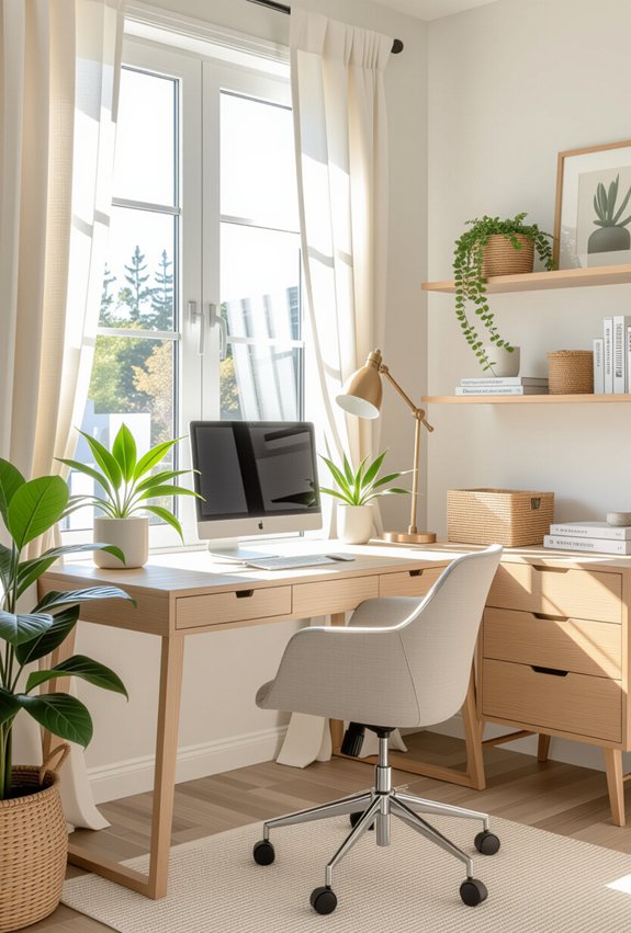 bright inviting home office