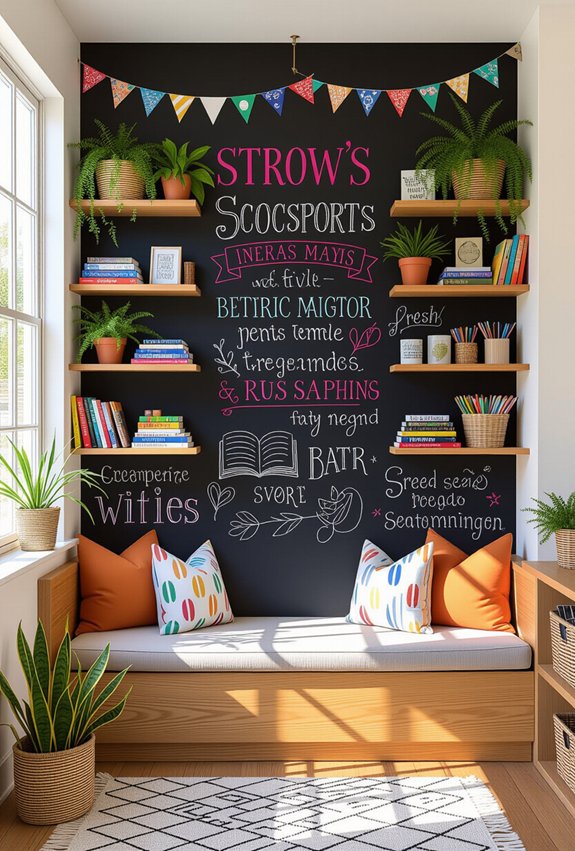 chalkboard wall creative uses