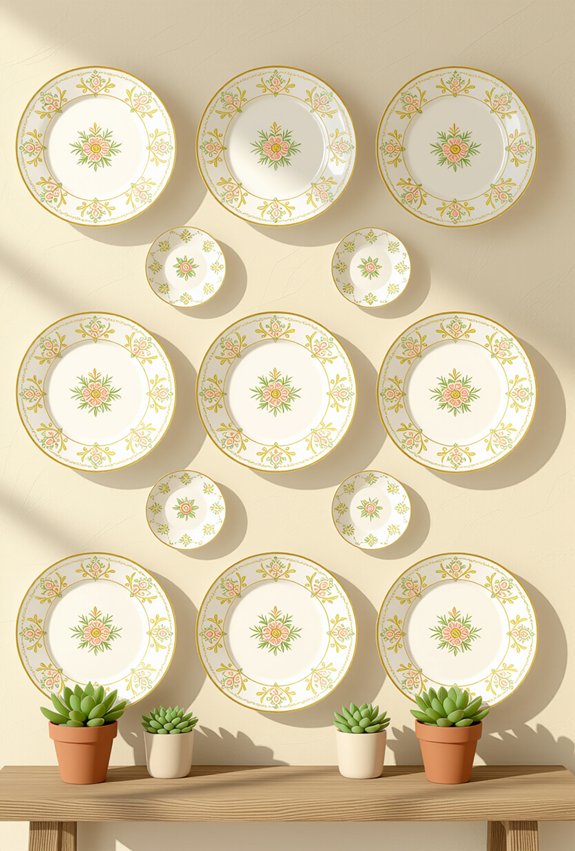 charming vintage plate displays