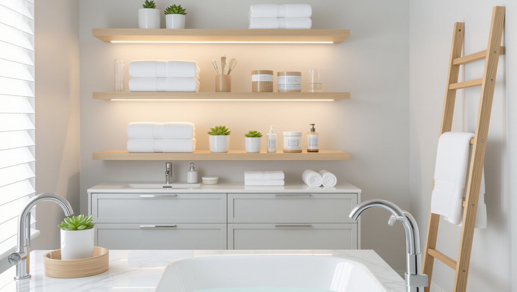 clutter free bathroom storage solutions
