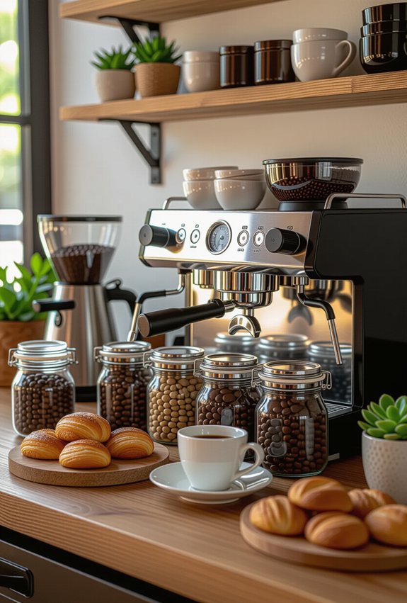 coffee tasting station setup