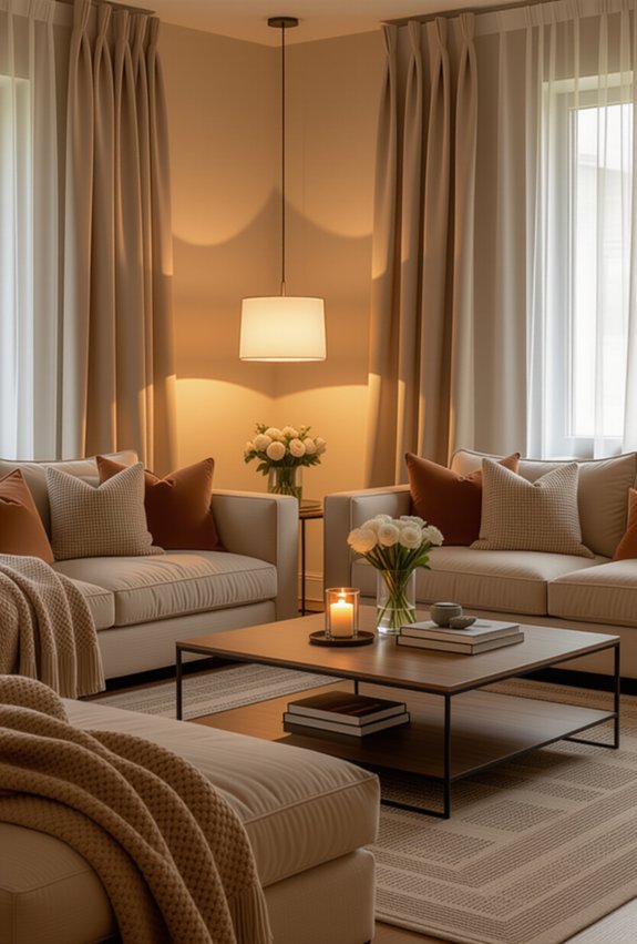 cozy ambiance with lighting