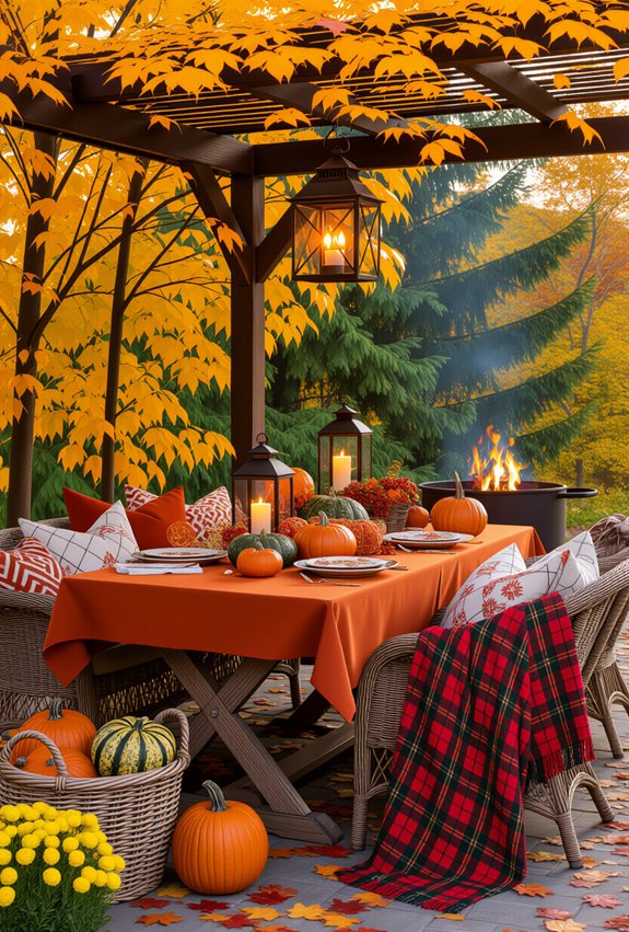 cozy fall outdoor gatherings