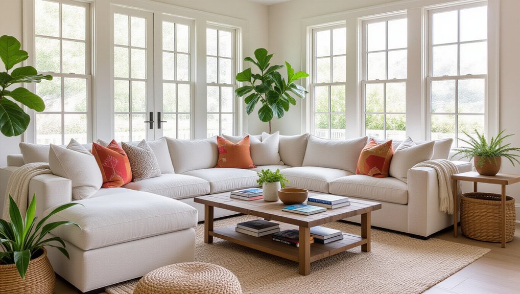 cozy family friendly living room