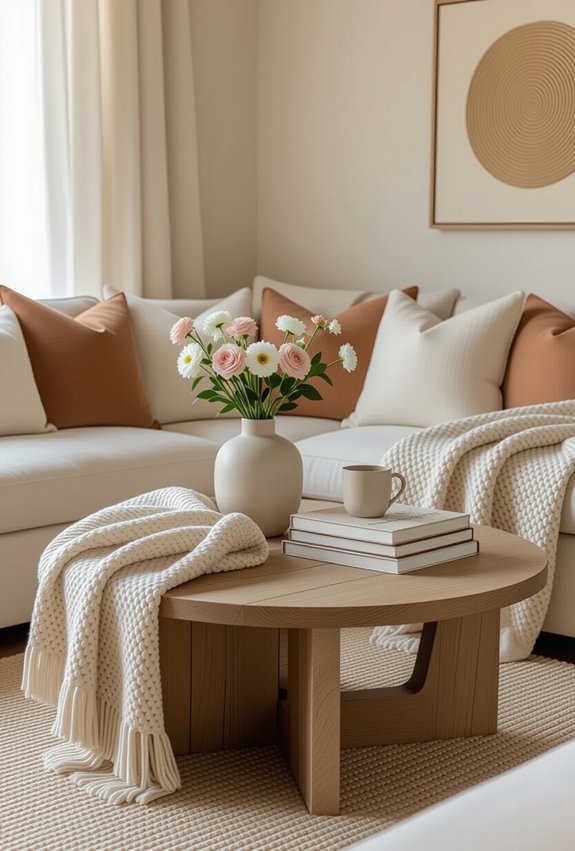 cozy nook with soft accessories