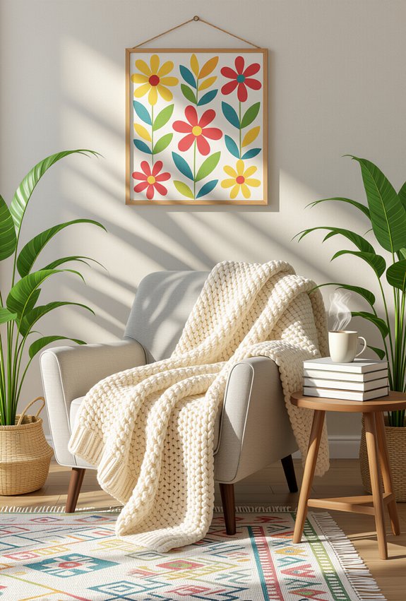 cozy personalized reading nook
