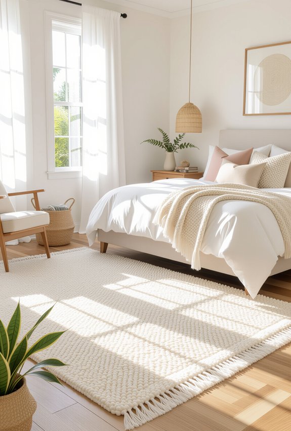 cozy rugs define spaces