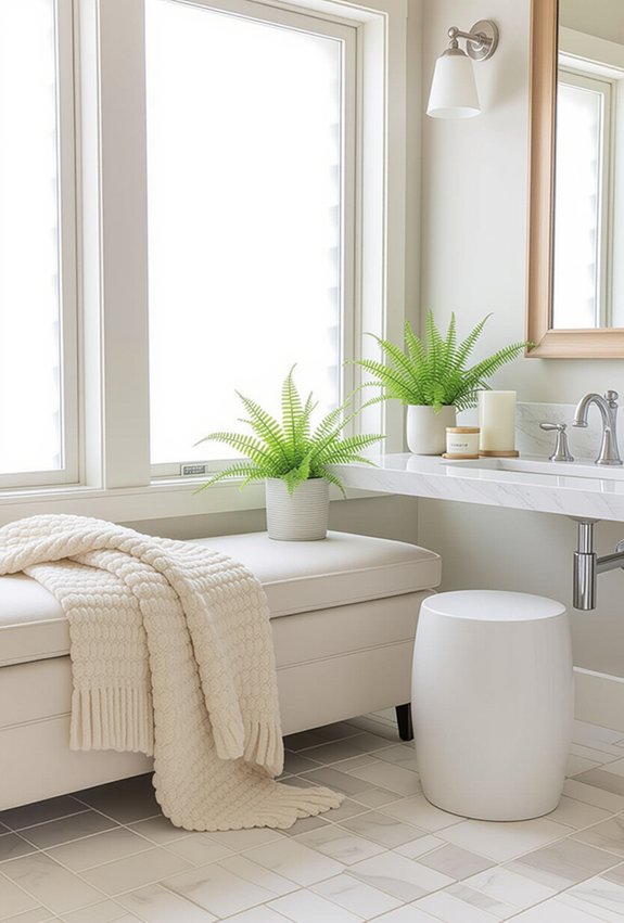 cozy seating elevates bathrooms