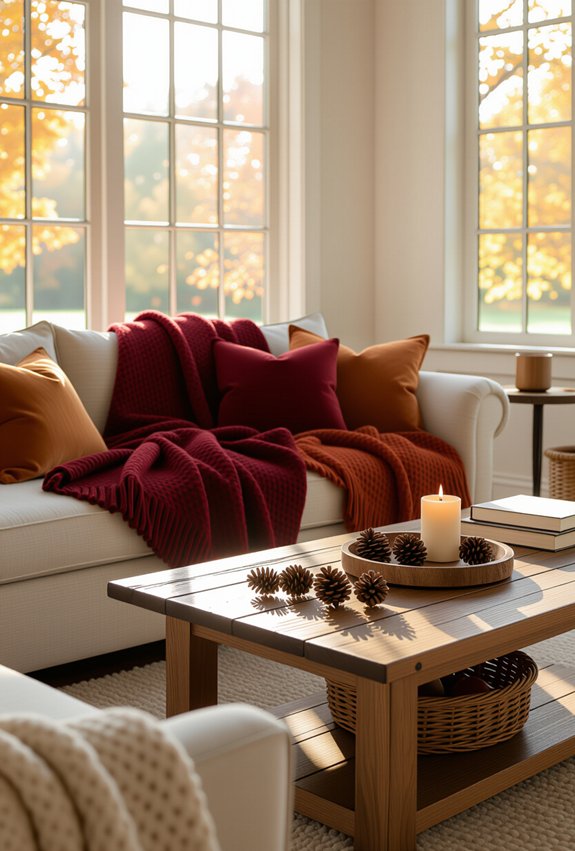 cozy up with blankets