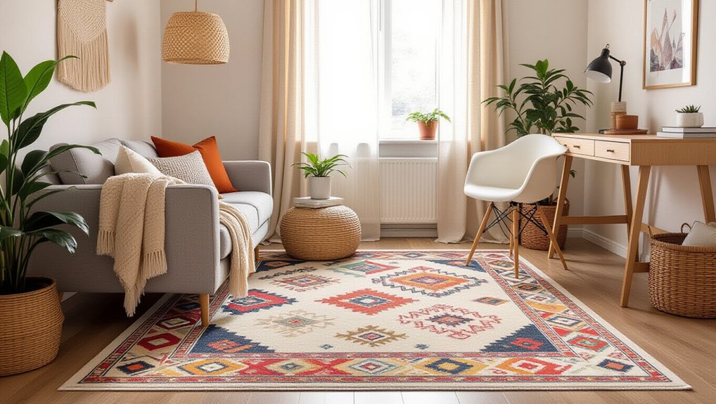 define spaces with rugs