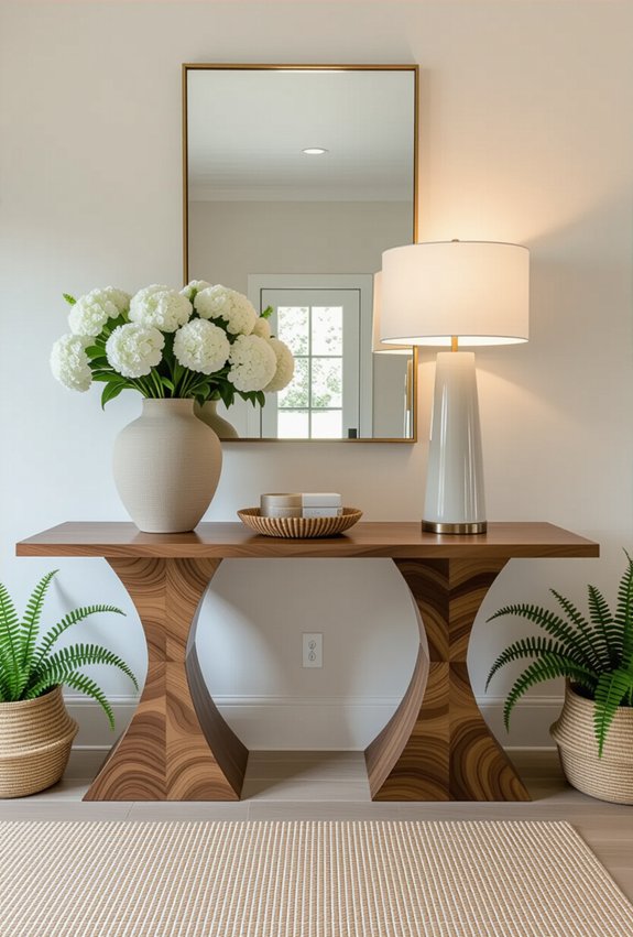 distinctive entryway table selection