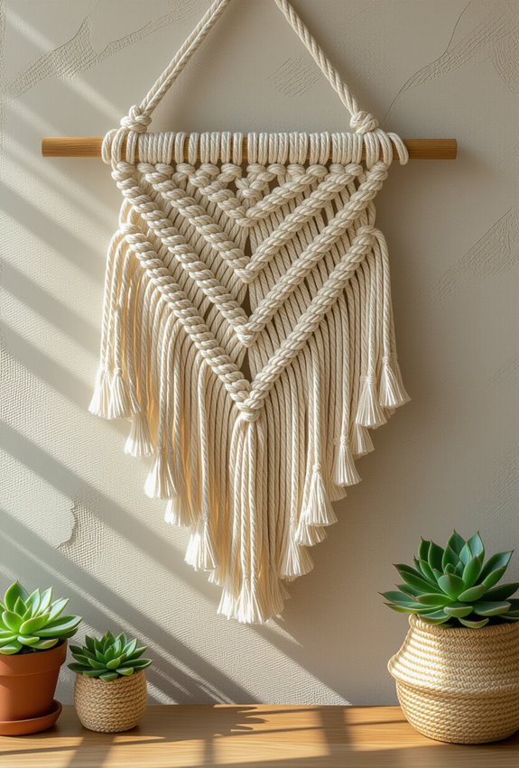 diy macram wall hanging