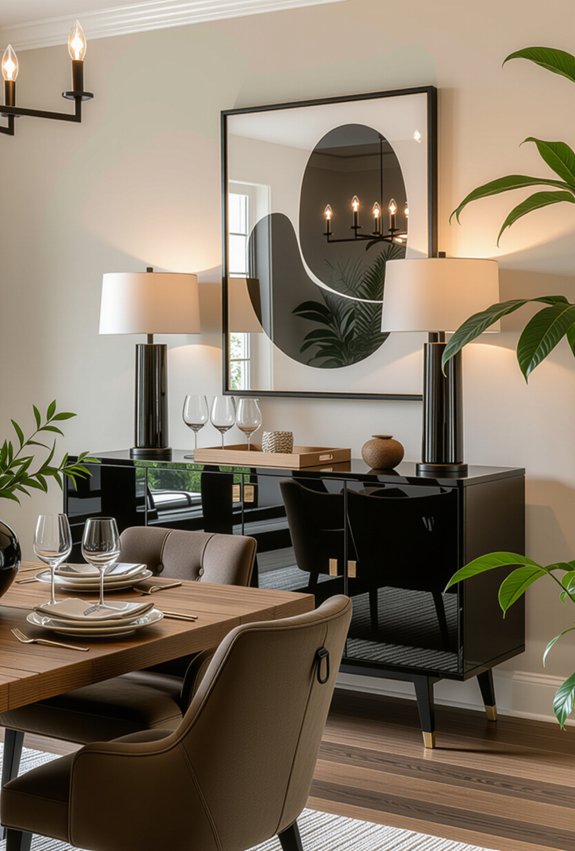 elegant storage for dining