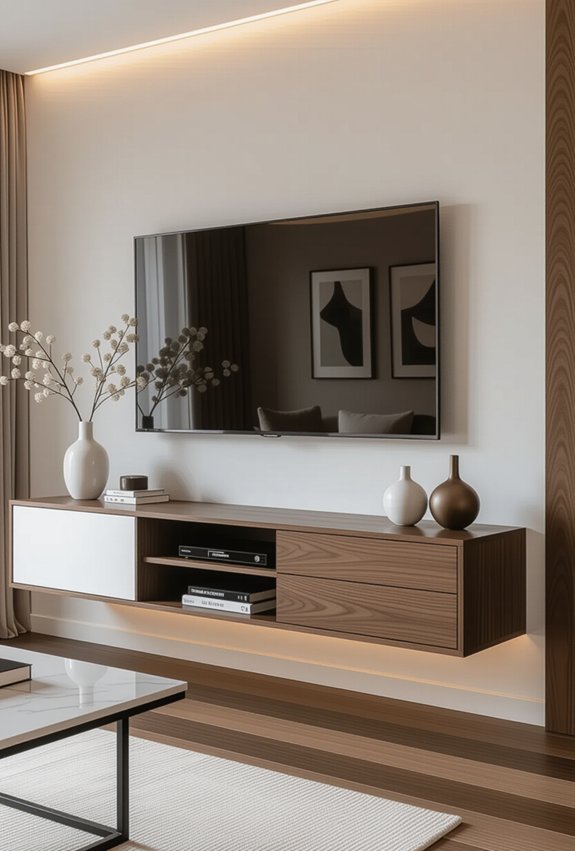 elegant wall mounted tv solutions
