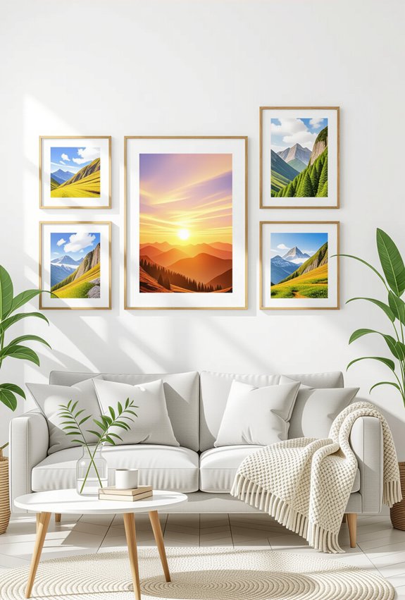 elevate decor with floating frames