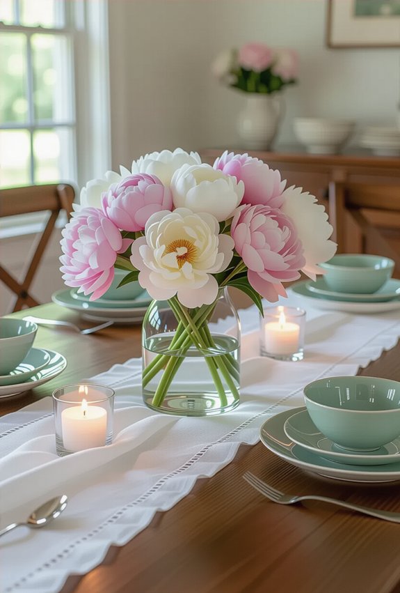 elevate dining with flowers