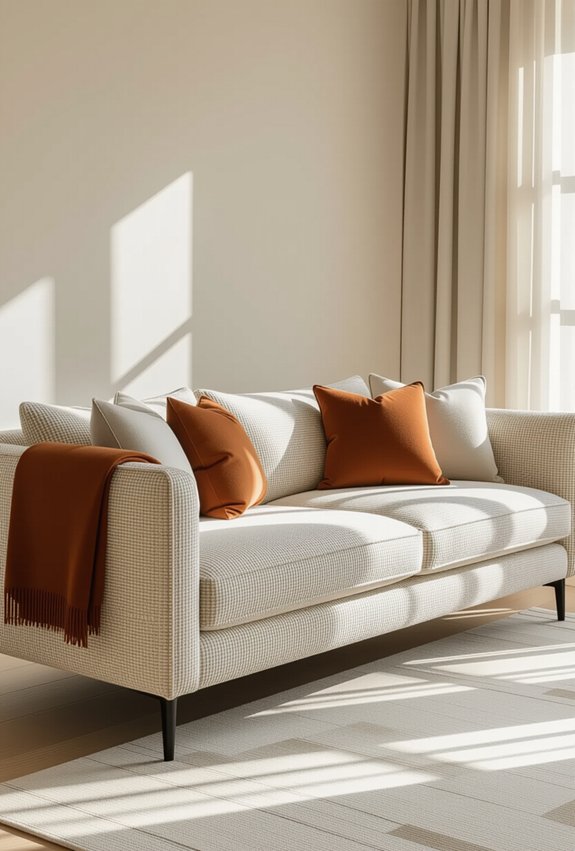 elevate sofa with textures