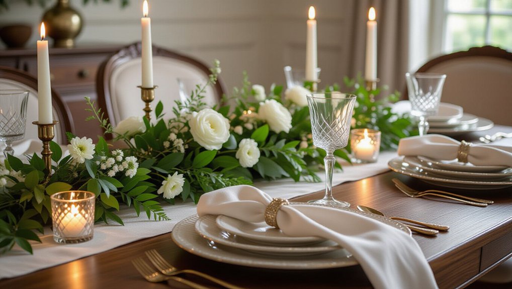 elevated dining table decor
