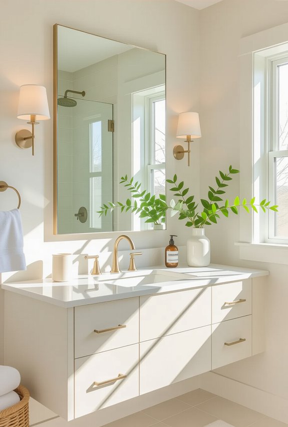 enhance light with mirrors