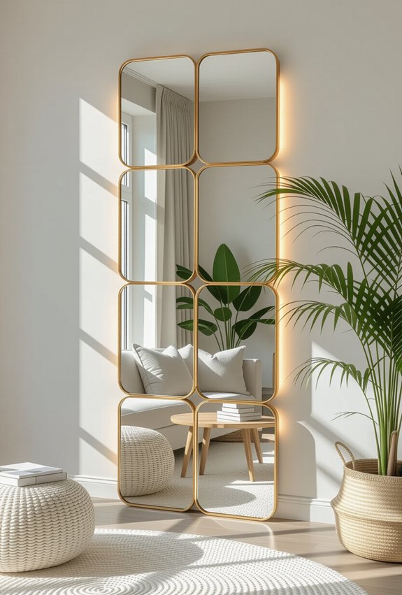 enhance space with mirrors