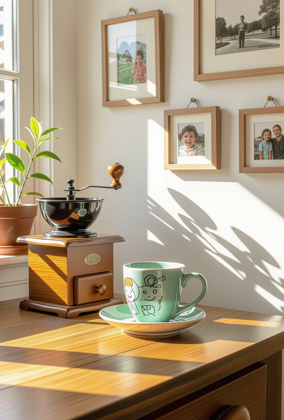 family mementos warm coffee bar