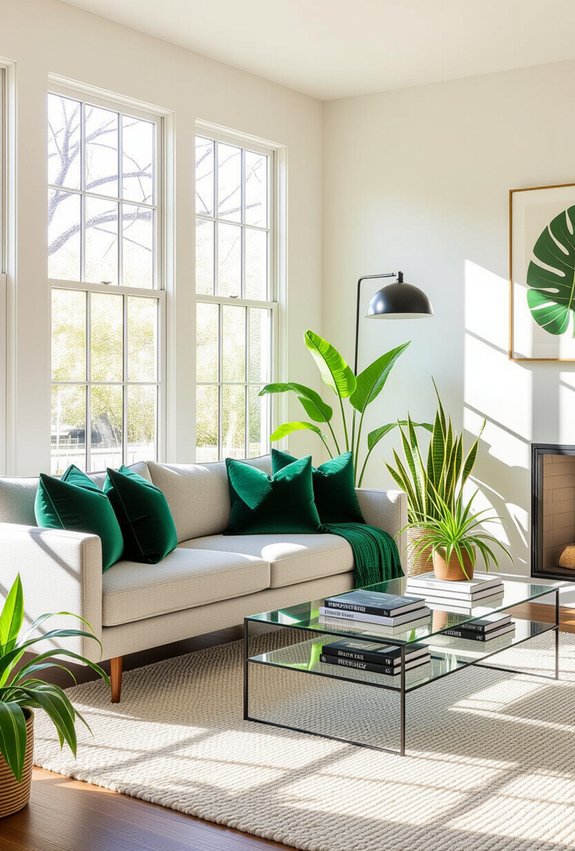 fresh greenery enhances atmosphere