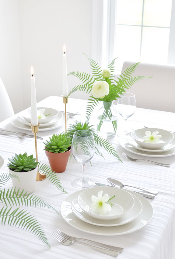 fresh greenery for decor