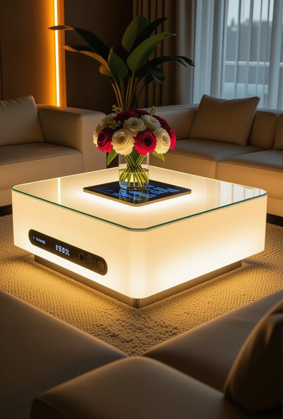 futuristic smart coffee tables