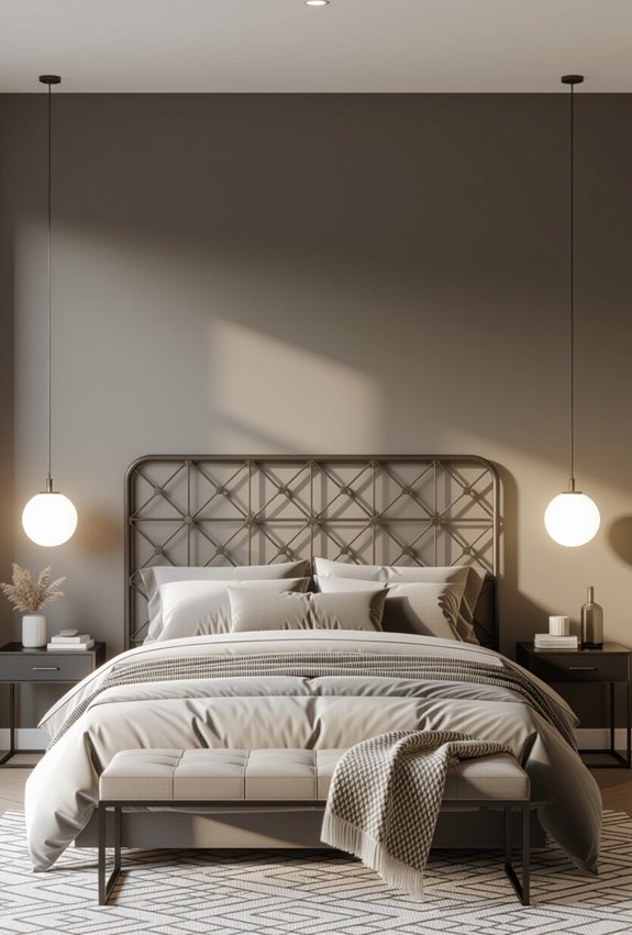 industrial metal headboards style