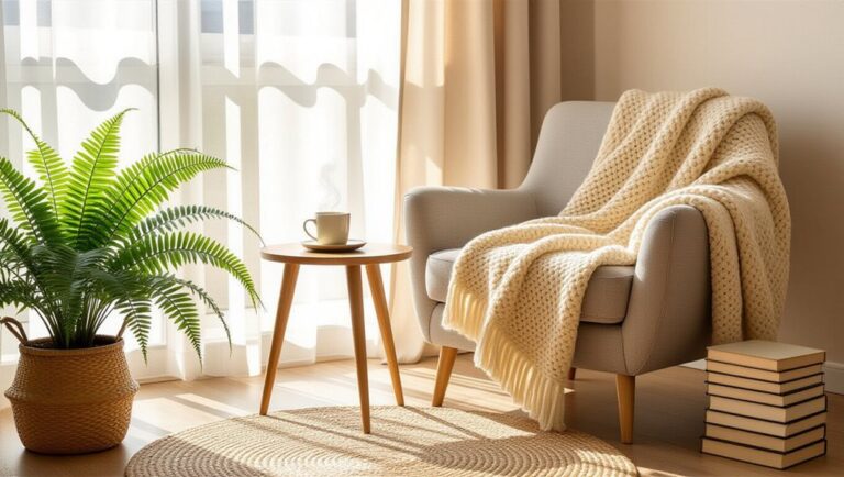 inviting corners for relaxation