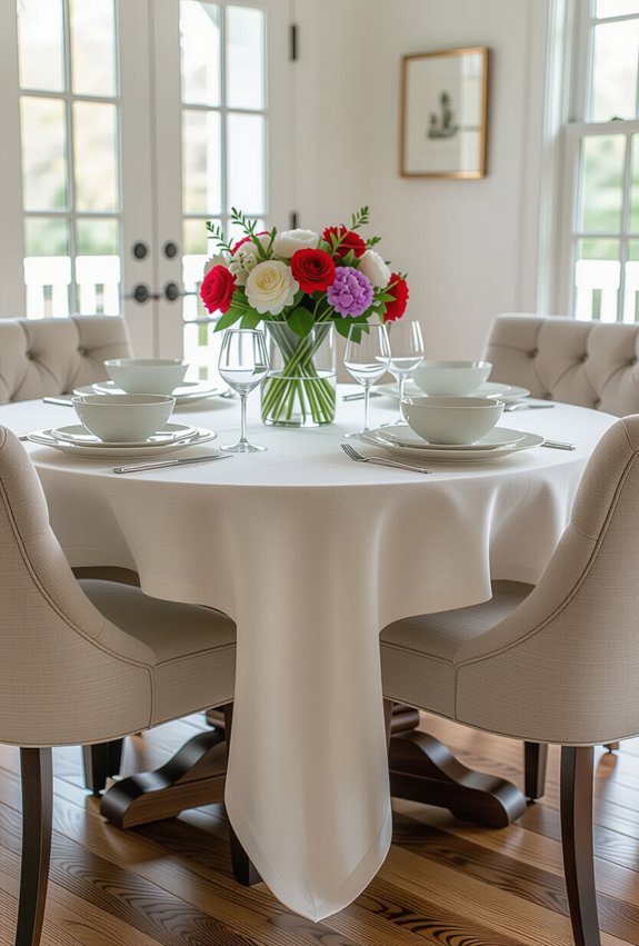 inviting round tables enhance gatherings