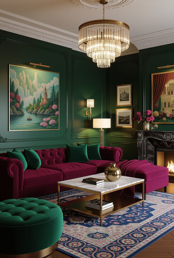 luxe living room colors