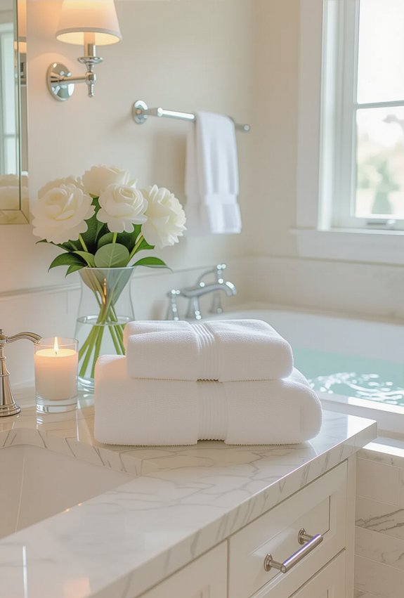 luxurious towels for guests
