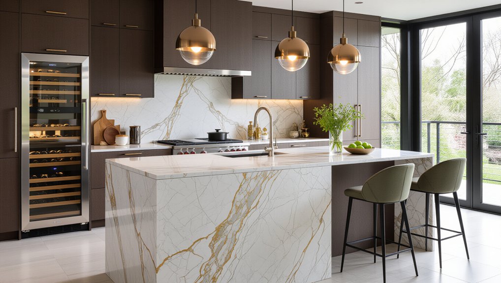 luxury kitchen island appliances