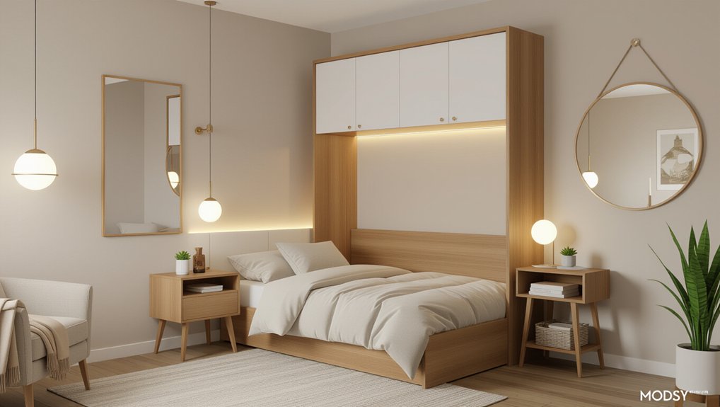 maximize space with murphy beds