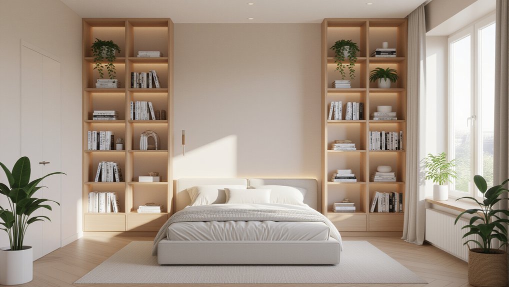 maximize storage with shelving