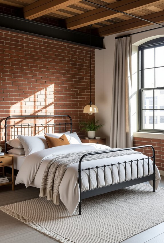metal bedframes for industrial aesthetic