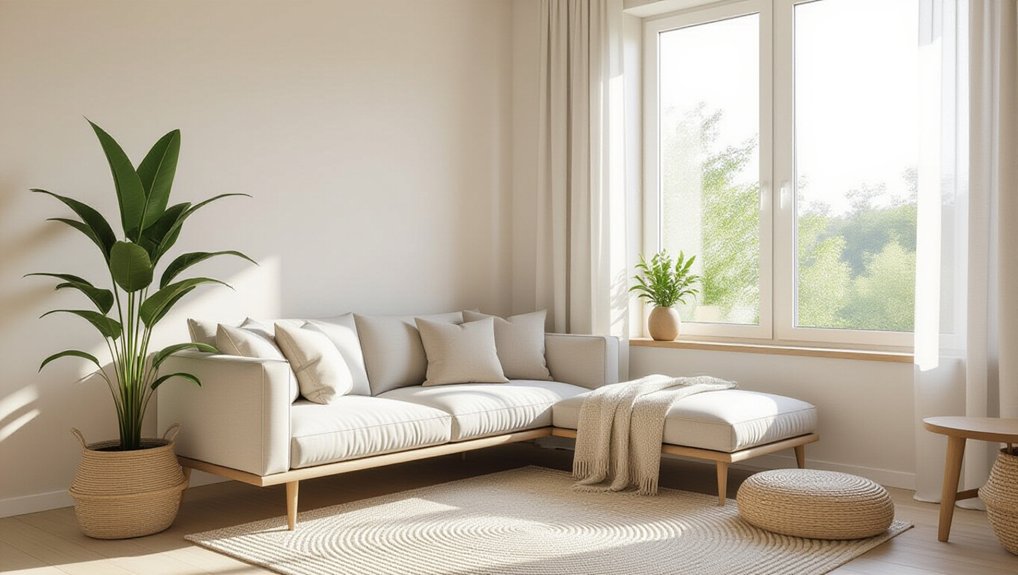 minimalist serene apartment decor