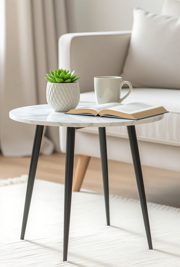 minimalist side tables elevate decor