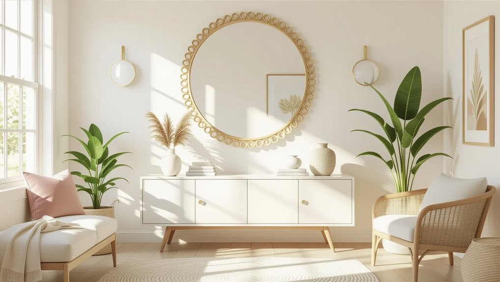 mirrors reflect natural light