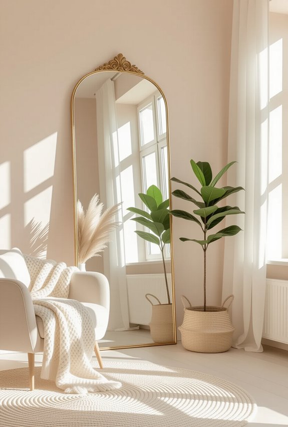 mirrors reflect natural light