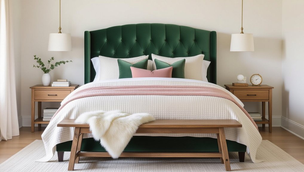 mixing fabrics for coziness