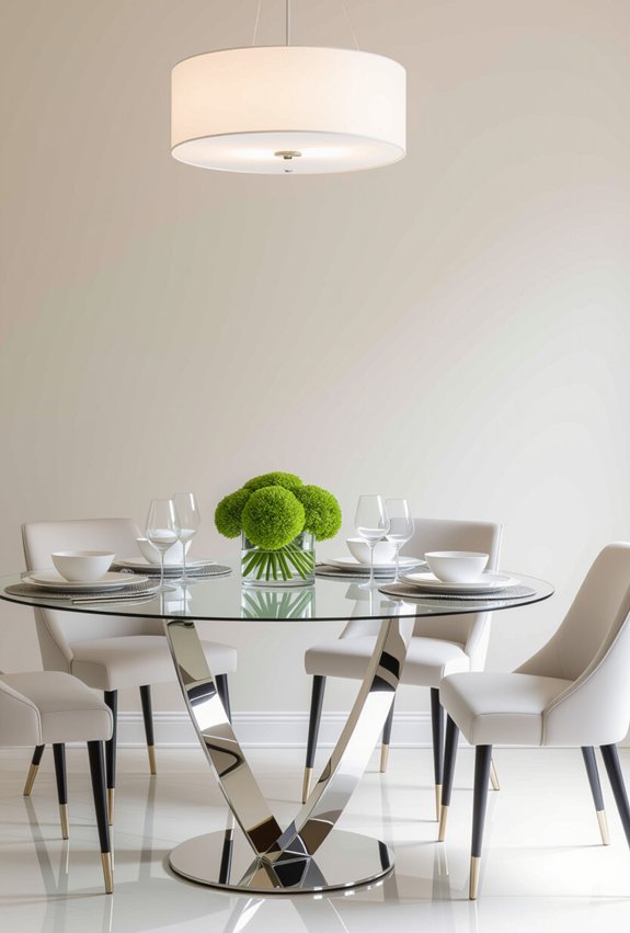 modern elegance in dining