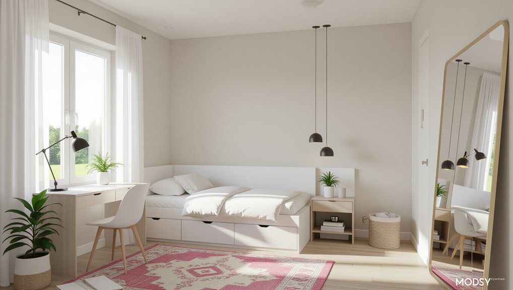 optimize small bedroom space