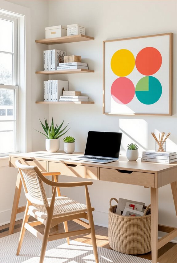 organized workspace enhanced productivity