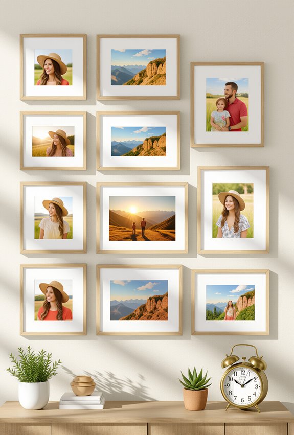 personalized photo gallery wall