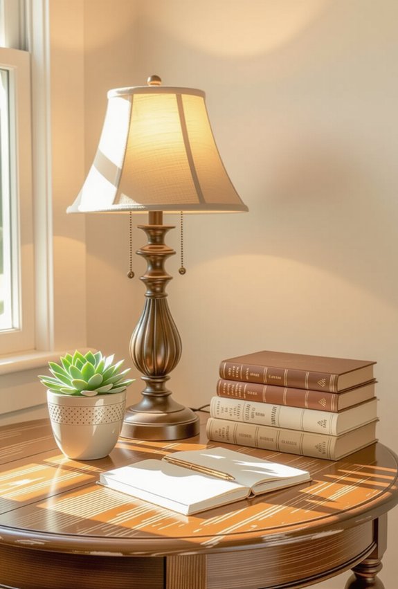 repurposed antique tables workspace