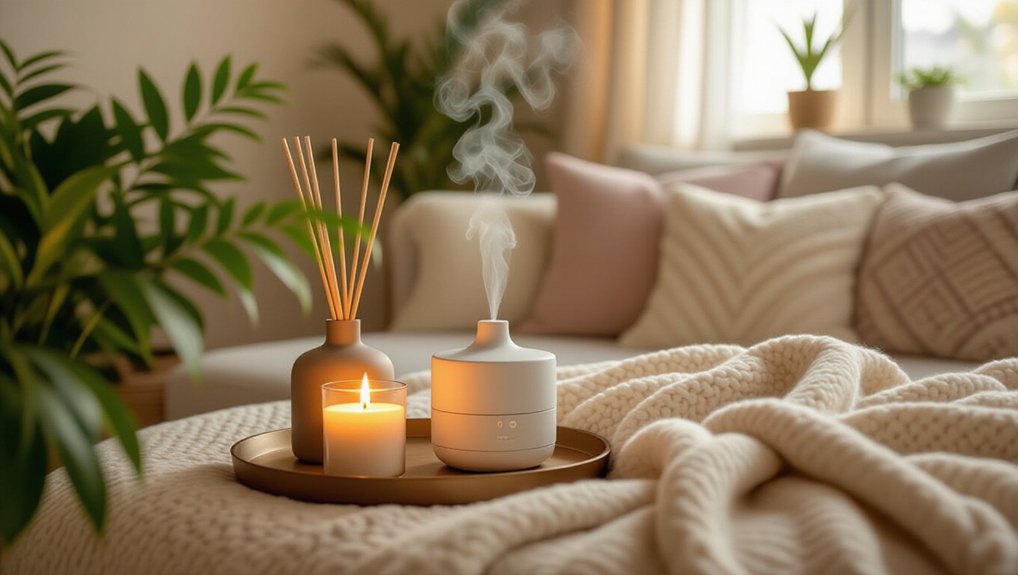 scented candles create tranquility