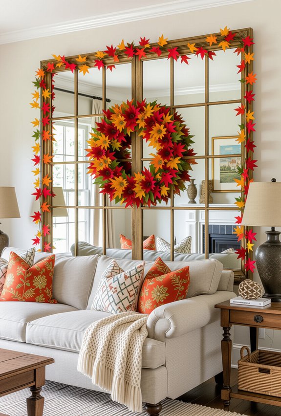 seasonal mirror decor updates